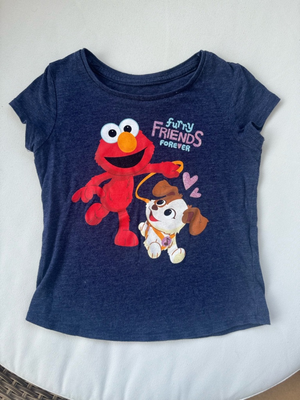 3T jumping beans Navy Tee with Red Elmo & Brown Puppy Graphic